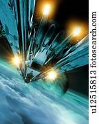 Space travel, artwork