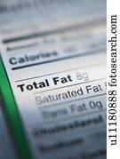 close-up, de, informação nutrição