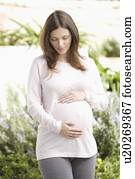 Portrait of expecting mother