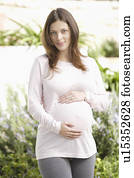 Portrait of expecting mother