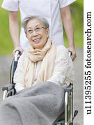 Senior Woman in Wheelchair
