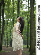 Young Woman Enjoying Fresh Air