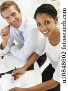 Business meeting in an office Business meeting in an office