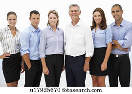 Mixed group of business people