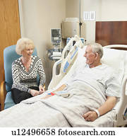 Senior people in hospital