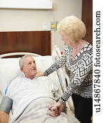 Senior people in hospital