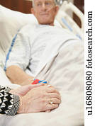 Senior people in hospital