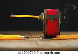 Studio shot of pencil sharpener