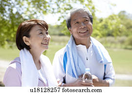 Sporty Senior Couple