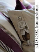 Cushion with imprint