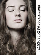 Woman with long hair