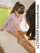 crianças, em, a, pediatra