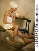 um, dia, em, um, wellness, spa