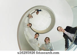 A portrait of a business group