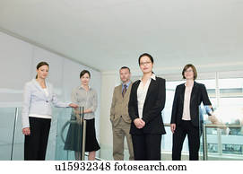 A portrait of a business group