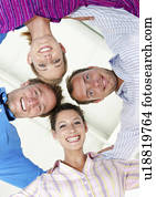 Four happy business people Four happy business people