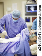 docteur, exécuter, opération