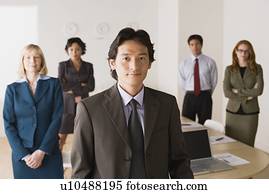 Portrait of business people