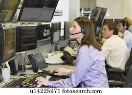 Traders at trading desk