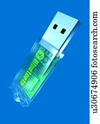 Bluetooth device, computer artwork.