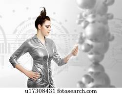 futuro, tecnologia, conceitual, image.