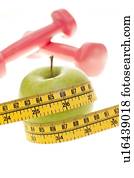 perda peso, conceitual, image.