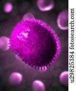 vírus gripe, computador, artwork.