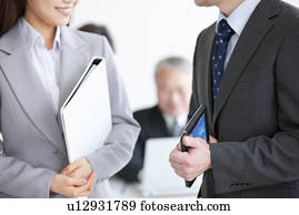 partes corpo, de, homem negócios, e, executiva