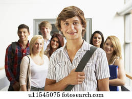 estudantes, em, faculdade