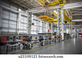 aço, moldes, para, apertando, car, partes corpo, carro, fábrica