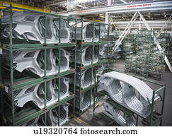 car, partes corpo, carro, fábrica