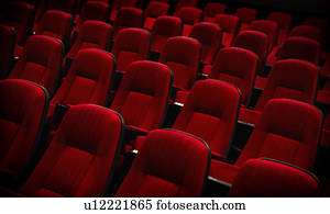 leerer, kino, sitze leerer, kino, sitze