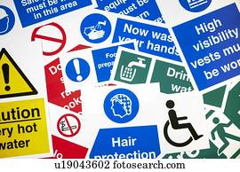 vário, segurança, sinais