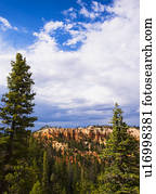 Landscape with rock formation