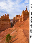 paisagem, com, penhasco