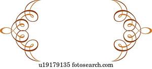 Brown and gold header with copy space