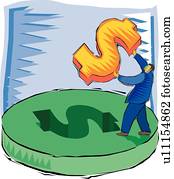 Businessman holding money Businessman holding money