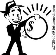 Businessman with money 