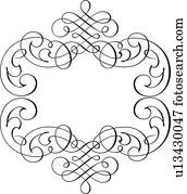 Calligraphic, design, rahmen Calligraphic, design, rahmen