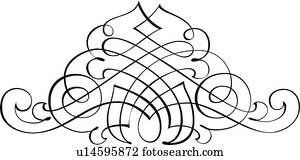 dekorativ, Calligraphic, design dekorativ, Calligraphic, design