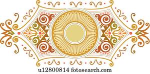 Fancy pattern with copy space 