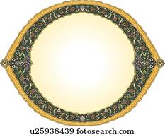 gelb, blau, gold, und, rot, oval, geformt, arabeske, rahmen, mit, promoviert, gelb, zentrieren gelb, blau, gold, und, rot, oval, geformt, arabeske, rahmen, mit, promoviert, gelb, zentrieren