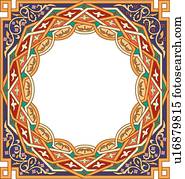 Gold frame with copy space