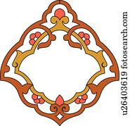 Gold orange copy space