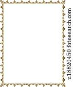 Green Delicate Border