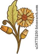 grün, braun, und, braune, floral entwurf, verziehrung grün, braun, und, braune, floral entwurf, verziehrung