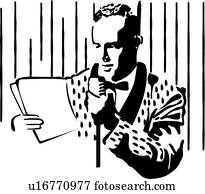 Man holding a microphone