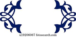 Navy header with copy space 