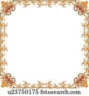 Orange Delicate Frame