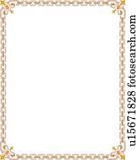 ouro, chainlink, borda